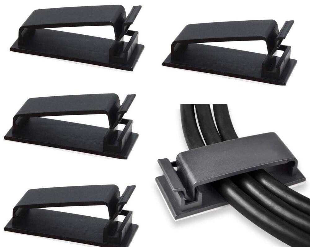 50Pcs Self Adhesive Cable Management Holder, ClipsCable Organizers, Wire Clips